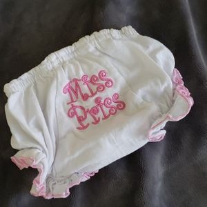"Miss Priss" baby bloomers/photoshoot bottoms